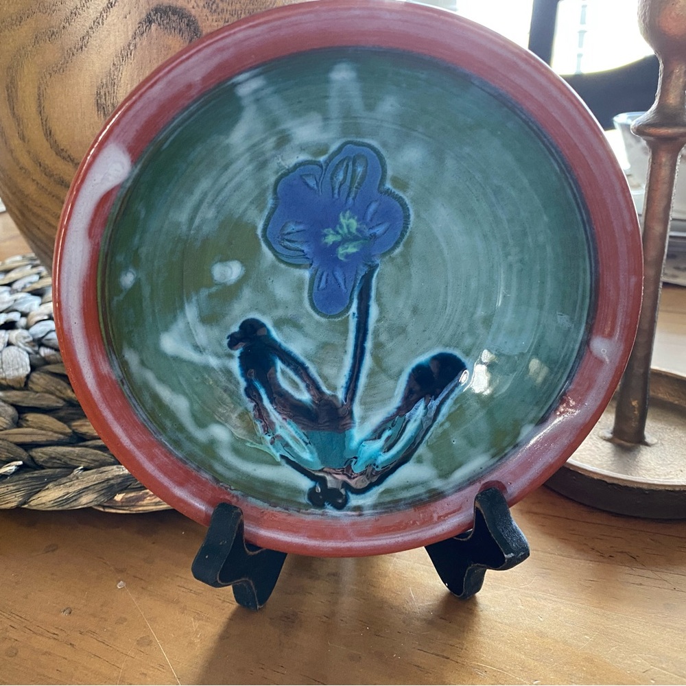 Handcrafted Ceramic bowl with Floral Design